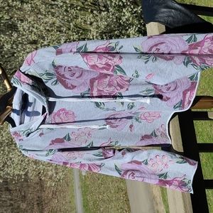 Stitch Stardom raw hem hoodie XL